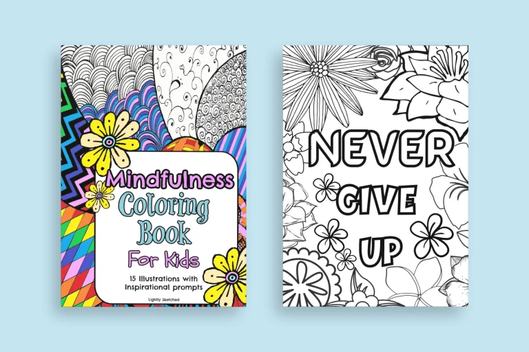 Printable mindfulness coloring sheets: Relax and De-stress Now